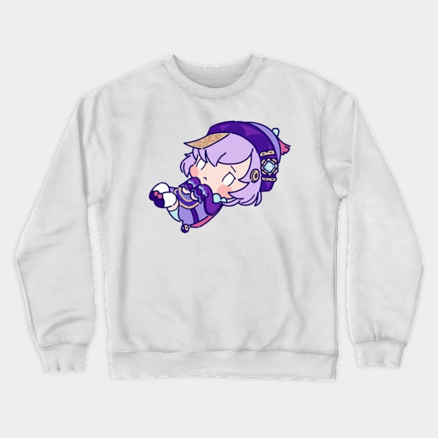 Chibi Qiqi Crewneck Sweatshirt by SaucyBandit